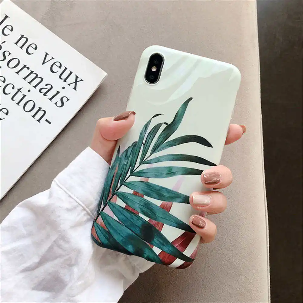 12 Платье в стиле ретро с цветочным узором чехол для iphone X XR 7 8 плюс Чехол Силиконовый мягкий матовый чехол для телефона чехол s для iphone 11 Pro XS Max, 6 S, 6 Plus, чехол Крышка - Цвет: 12