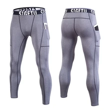 Спортивные компрессионные штаны, Мужская компрессионная одежда, леггинсы для мужчин, колготки для бега, Mallas hombre, леггинсы для бега, мужские спортивные