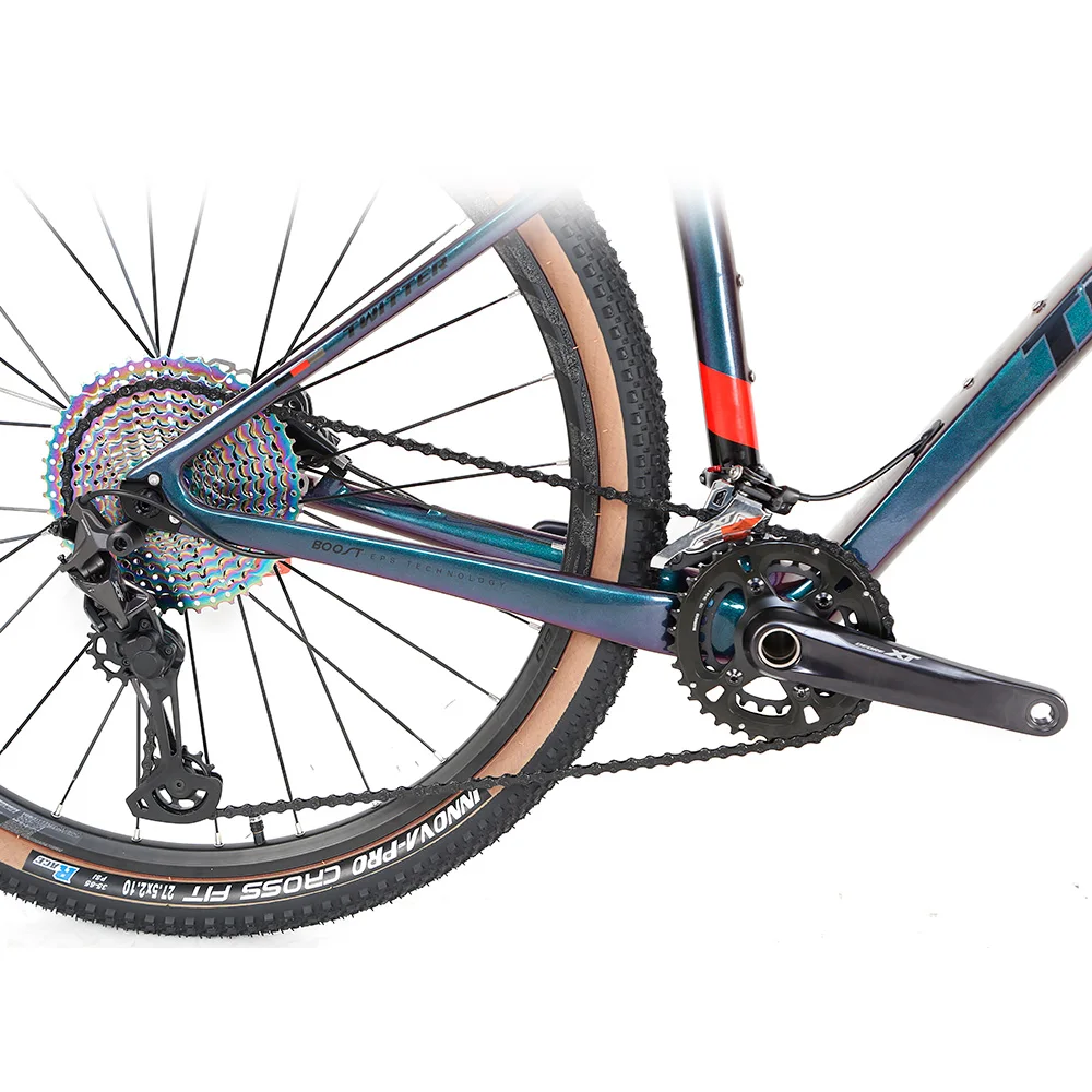 Twitter New arrival carbon mountain bike 29er/27.5er holographic color mtb bike with XT/M8100 24 Speed groupsets bicycle