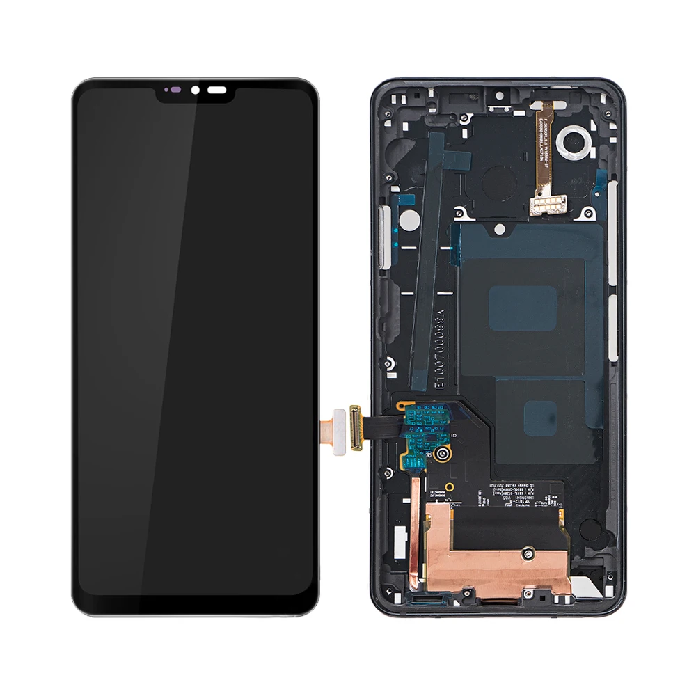 ЖК-дисплей для LG G7 ThinQ 6," кодирующий преобразователь сенсорного экрана в сборе Замена Черный Нет/с рамкой для LG G7 lcd