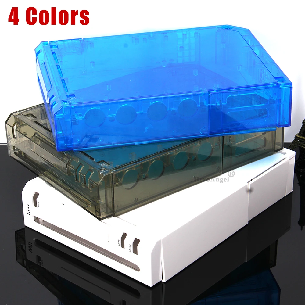 Wii Full Case Cover Housing Clear Wii Console Shell Nintendo Wii