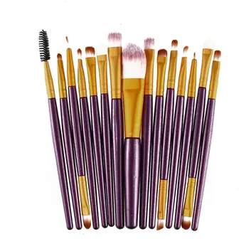 

15Pcs Makeup Brushes Set Kits Eyelash Lip Foundation Powder Eye Shadow Brow Eyeliner Cosmetic Make Up Brush Beauty Tool