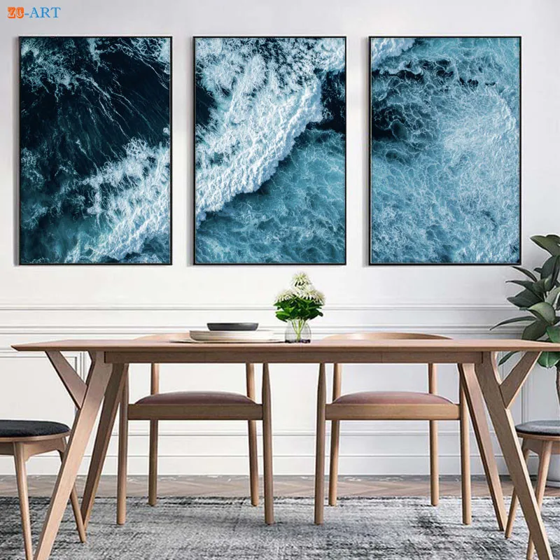 Природа океан плакат волны с художественным принтом тропических прибрежных Wall Art
