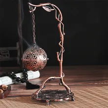 Креативный античный полый Дракон висячий обратный ладан горелка металлическая катушка ладан держатель кадильница для ароматерапии подарок домашний декор
