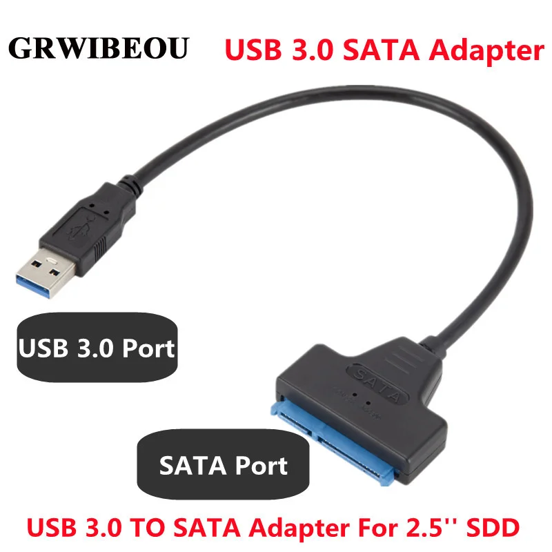 Usb Sata 3 Cable Sata To Usb 3.0 Adapter Up To 6 Gbps Support 2.5inch External Ssd Hard Drive 22