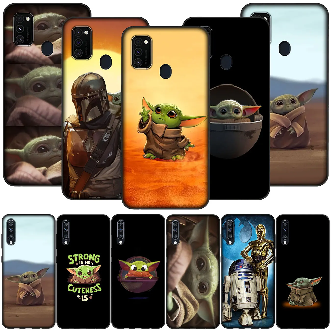 Yoda Baby Soft Silicone Phone Case for Samsung Galaxy A91 A81 A71 A51 A41 A21 A11 A01 M40 M30 M20 M10 Cover |