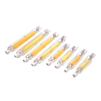 

118mm 78mm R7S LED Dimmable COB Lamp Bulb Glass Tube 10W 20W Replace Halogen Lamp Light AC 110V 220V R7S Spotlight