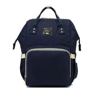 Модная сумка для подгузников, большая вместительность, mochila maternidade, для матери и ребенка, посылка, сумка для подгузников, водонепроницаемая сумка для беременных, рюкзак - Цвет: dark blue