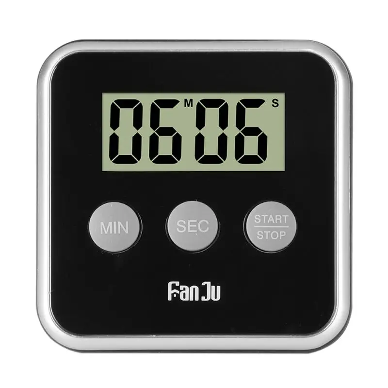 

Digital Kitchen Timer Cooking Clock LCD Screen with Magnet Count Up Countdown Alarm Laboratory Stopwatch