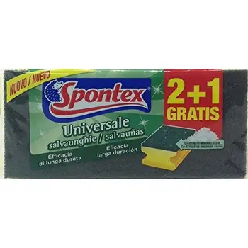 

16 x SPONTEX Spugna Abrasiva Universale Salvaunghie 2+1 Pezzi