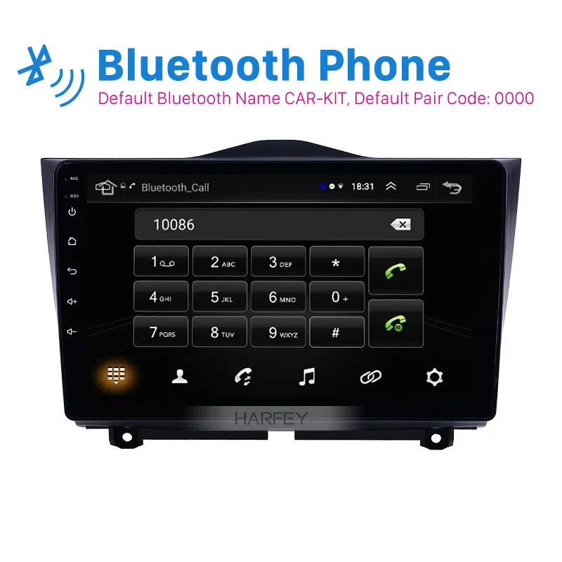 Автомагнитола Harfey 9 дюймов HD 2Din Android 8 1 GPS навигация для Lada Granta 2018 2019 с сенсорным