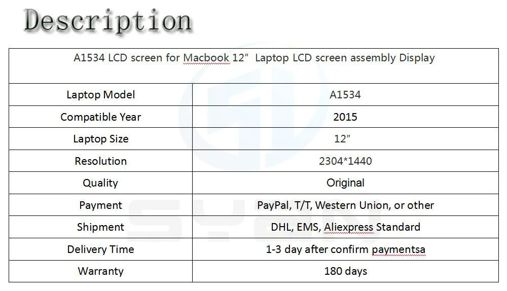 A1534 широкоформатный lcd-экран для Macbook 1" ЖК-светодиодный экран в сборе
