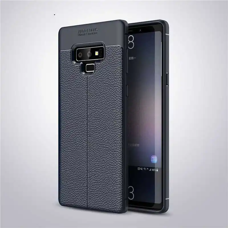 Mokoemi Личи шаблон Ударопрочный Мягкий 6," для samsung Galaxy Note 9 чехол для samsung Galaxy Note 9 Note9 чехол для сотового телефона - Цвет: Navy Blue