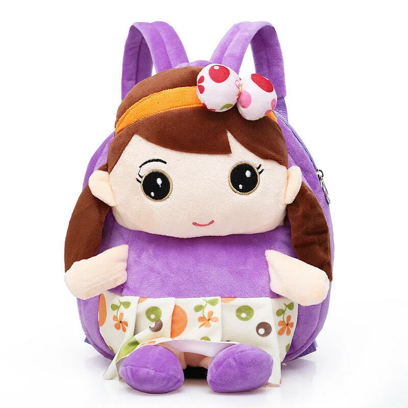 PUDCOCO милые дети мальчики девочки мультфильм Плюшевый Рюкзак в форме животного Рюкзак детский сад школьная сумка - Цвет: B