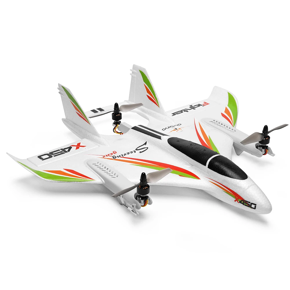 WLtoys XK X450 2,4G 6CH 3D/6G RC самолет бесщеточный вертикальный взлет светодиодный RC планер фиксированное крыло RC самолет RTF RC игрушка для детей