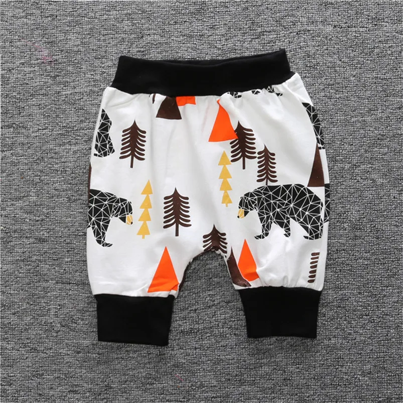 Pattern two От 1 до 4 лет, летние штаны для маленьких мальчиков и девочек Детские укороченные штаны с рисунком Кита, стрелы, дерева, Бэтмена, летучей мыши для малышей - Цвет: Pattern two