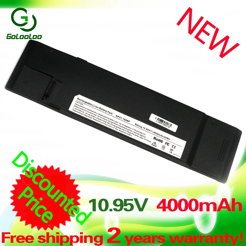 Najtaniej Golooloo 4000mAh bateria do asus Eee PC 1008KR 1008P AP31 1008P AP32 1008P 70 OA1P2B1000 90 OA1P2B1000Q