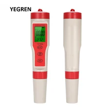 Portable PH Meter Digital Water Tester PH/TDS/EC/TEMP 4 in 1 Water Quality Purity Temperature Monitor Test Pen Backlight Display lcd display ph meter atc ec tds tester backlight tds water electrolyzer test quality purity filter hydroponic tool 40% off