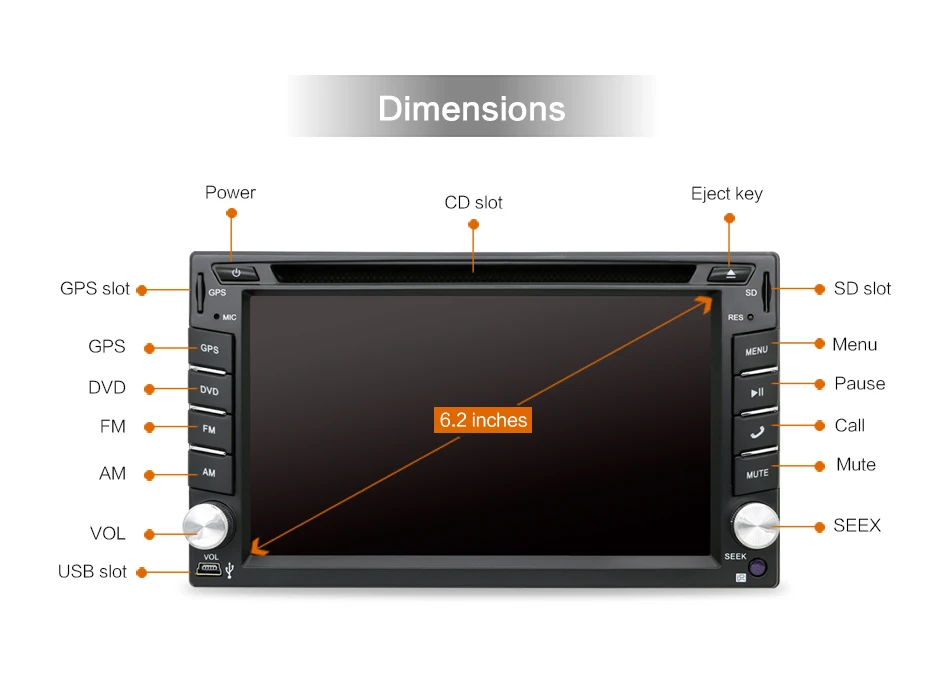 Автомобильный dvd плеер 2 din Android 10 универсальный автомобильный радиоприемник 6