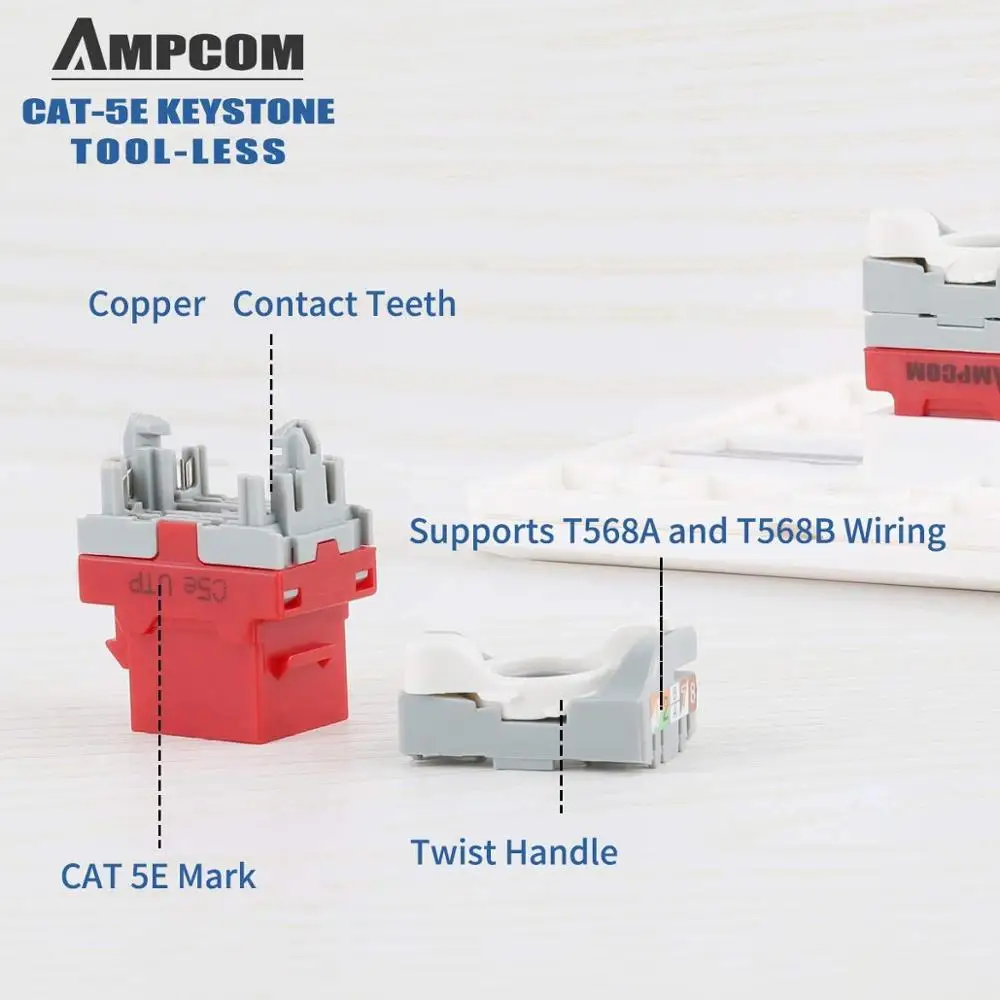10 шт./упаковка разъем для модуля UTP CAT5e RJ45|Детали устройств связи| |