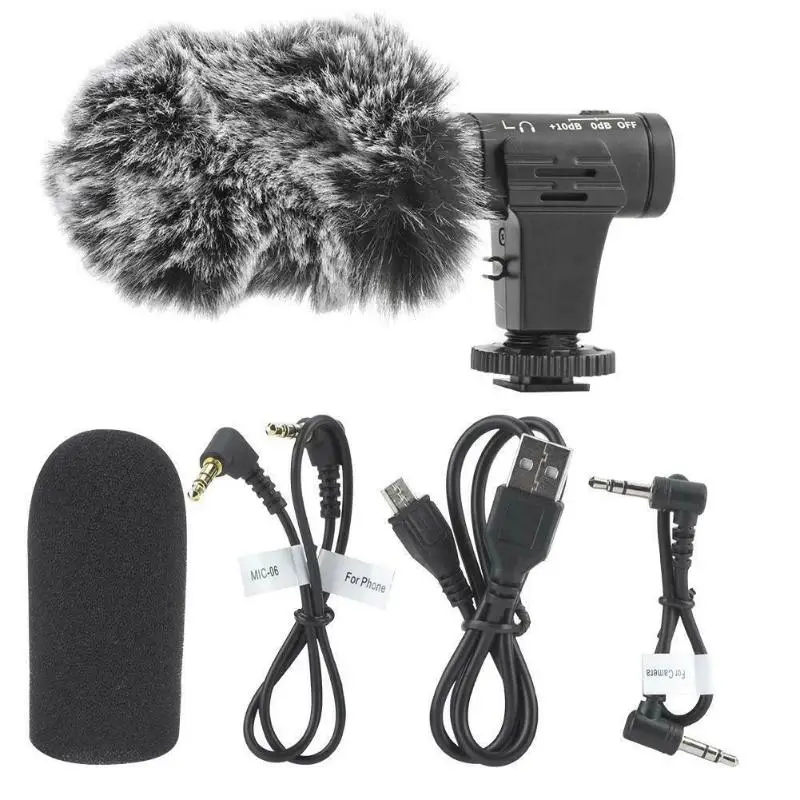 

MIC-07 Pro Computer microphone Singing microphone Cell phone microphone Sports Camera Microphone Camcorder Interview Mic