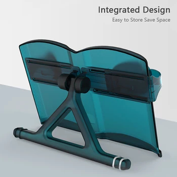 

Foldable Book Holder 360 Degree Height Adjustment Reading Rest Tablet Cook Home Study Room Cookbook Stand Pages