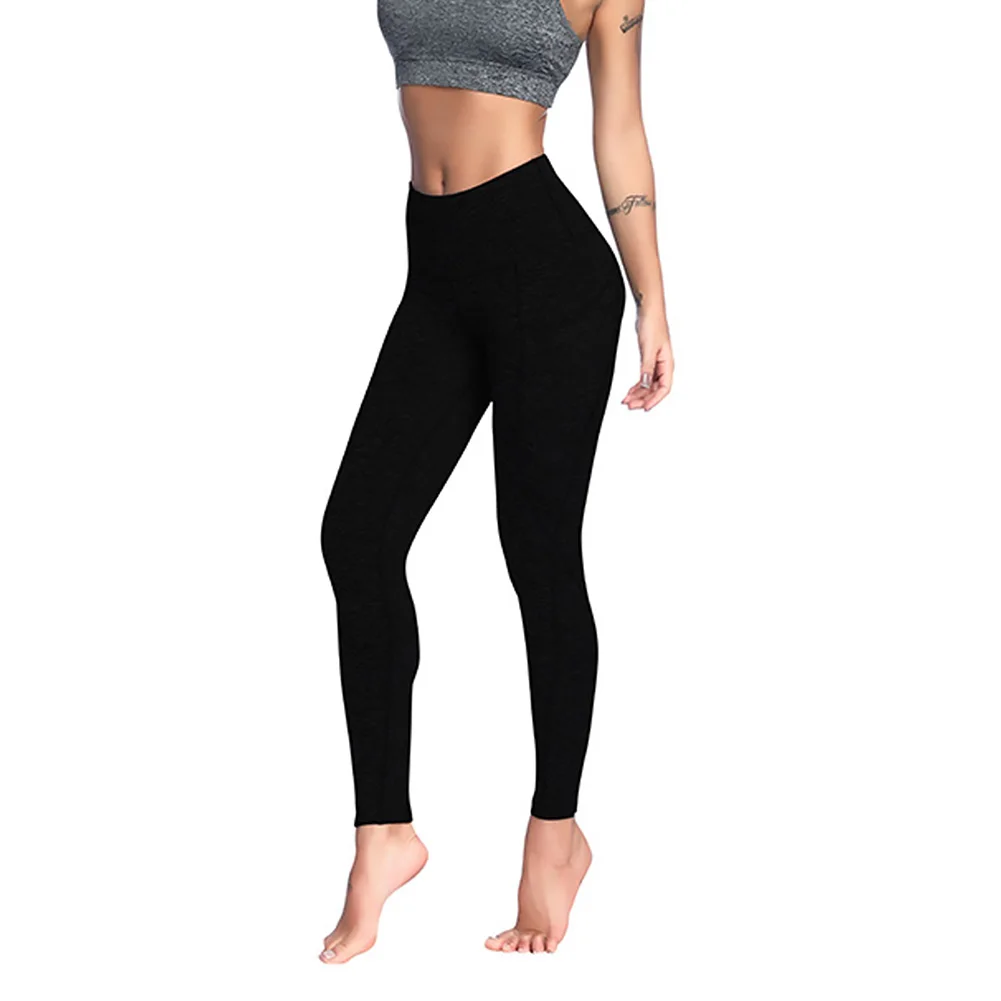 

Women Sports Casual Stripe Stretchy Comfortable High Waist Tummy Control Running Workout Soft With Pockets Daily Yoga Pants