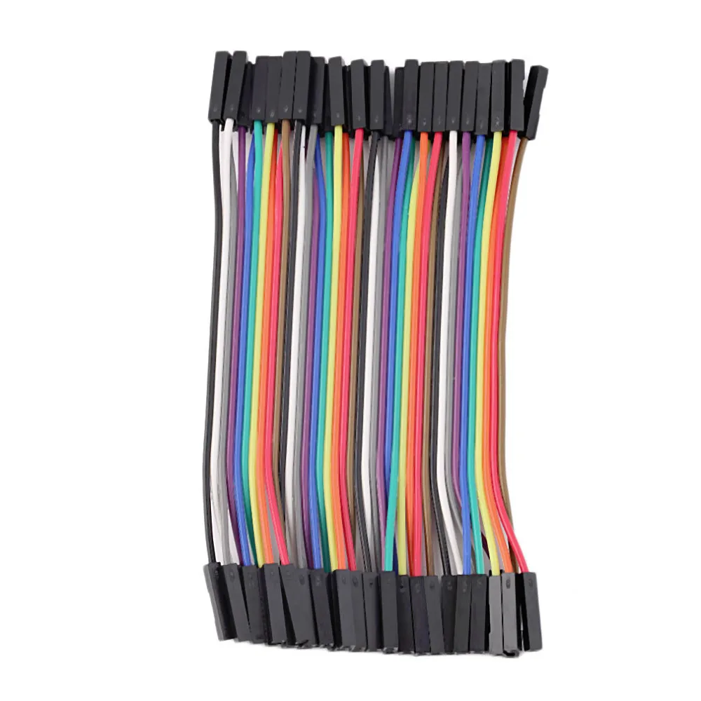

40pcs/Row 10cm 2.54mm Female to Female Wire Jumper Cable 1P-1P For Arduino Wholesale