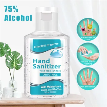 

60ml 75% Alcohol Antibacterial Hand Sanitizer Hygiene Antibacterial Disposable Quick-Drying No Clean Alcohol Gel Hand Soap