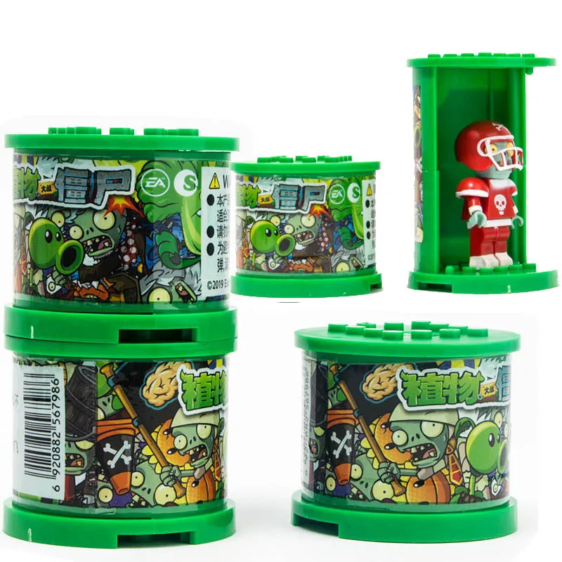 Растения против фигурки зомби строительные блоки PVZ куклы игра кирпич игрушки