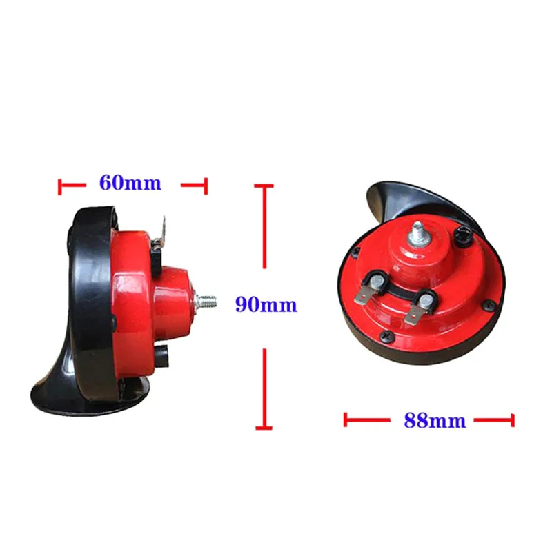 1 пара Высокое качество 12 в 120 дБ мотоцикл Улитка рог Авто Грузовик электрический автомобиль рог низкий 410 Гц высокий 510 Гц детали для отделки автомобиля