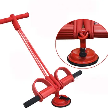 

4 tubos bandas de resistencia de látex expansor de Pedal cuerda extensible gimnasio Yoga entrenamiento cintura entrenamiento ban