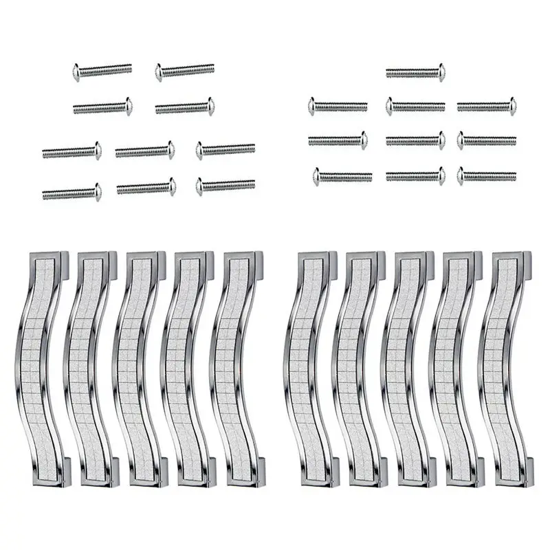 

HHO-Crystal Drawer Knobs Europe Style Zine-Alloy Furniture Door Pull Handle for Dresser Cabinet Cupboard Kitchen Knobs Set of 10