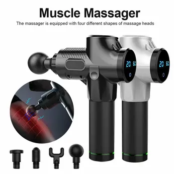 

Portable Fascia Gun Muscle Massage Gun Fitness Muscle Relaxer Electric Shock Grab Deep Vibration Relax Gun