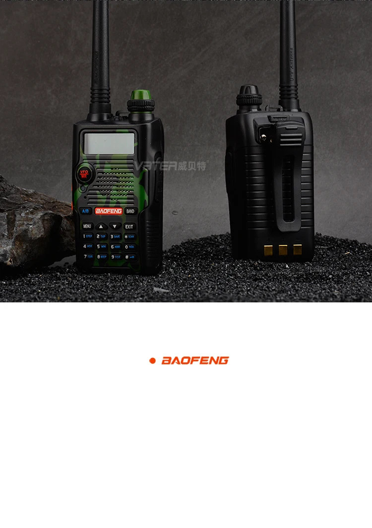 Baofeng walkie talkie UV-5R V желтый профессиональный fm-приемопередатчик с гарнитурой 136-174/400-520mHZ ham двухстороннее радио