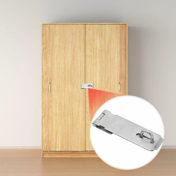 オンライン 1xanti盗難ハスプステープル小屋ラッチステンレス鋼ドアロック南京錠家庭