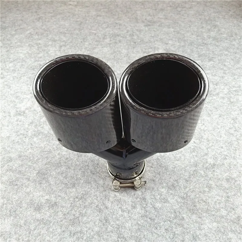 Oval Shape exhaust Tips muffler nozzles For Akrapovic Carbon Stainless Steel Exhaust system Tail pipes
