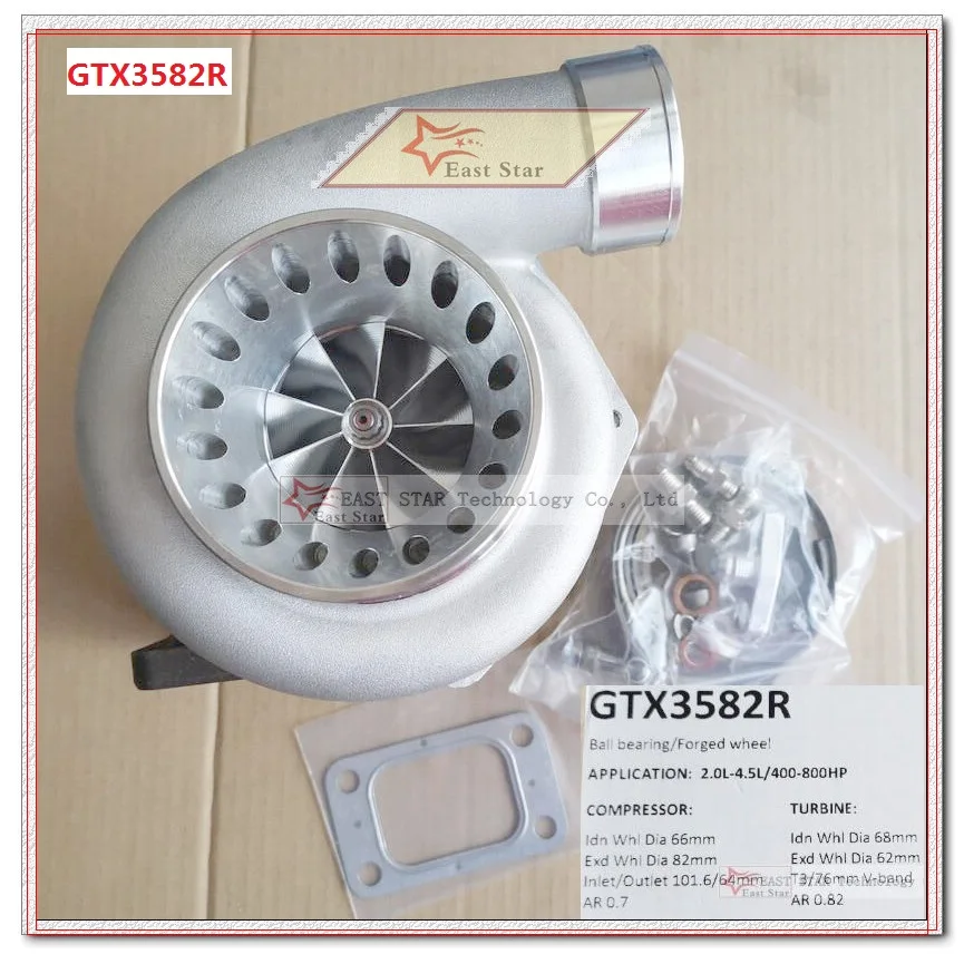 Turbo Gtx3582R Turbocompressore Da Corsa Con Doppio Cuscinetto A Sfera Gt3582R Gtx3584R Gtx3076R Gtx3071R Gtx2871R Gtx2860R Gtx2876R