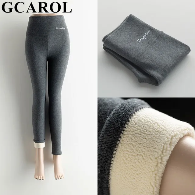 Women Thick Fleece Legging High Waist Letters Legging Pants Stretch Winter Seamless Fitness Can Be Worn Below Zero 3