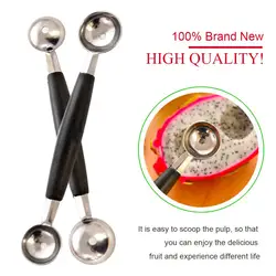 Kitchen Gadgets Double-Headed Multi-purpose Watermelon Digger Fruit Spoon Digging Ball Spoon Kitchen Accessories Stainless Steel