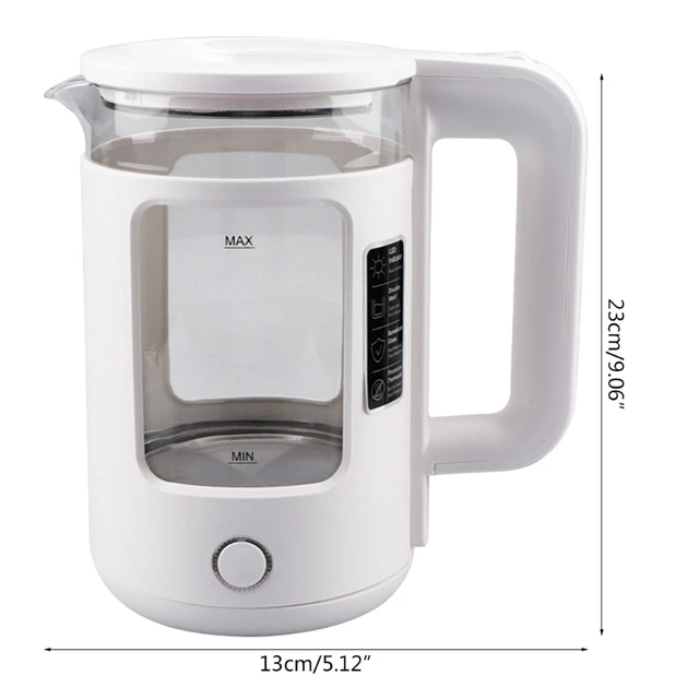 220V 2000ML Glass Electric Kettle Water Fast Boiling Pot Multi