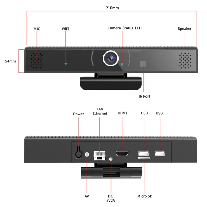 HD камера для видеоконференций, специальная HD камера, домашнее видео бизнес-оборудование для конференций