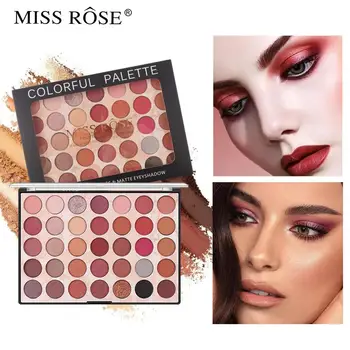 

35 Color Glitter Matte Eye Shadow Colorful Palette Highlight Metallic Eyeshadow Pigmented Waterproof Long Lasting Cosmetics