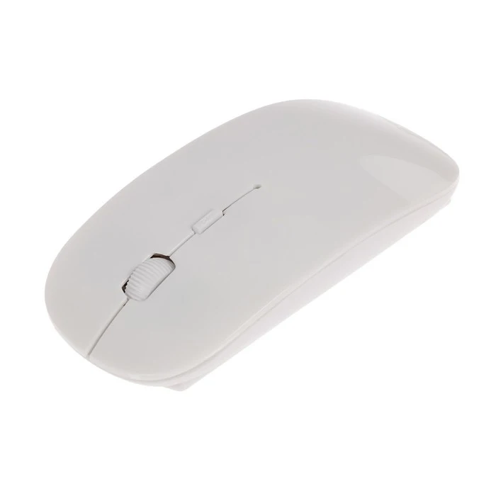 LuazON Mouse, wireless, optical, 1600 dpi, USB, white 2518214 ► Photo 2/6