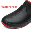 2022 New Men Shoes Kitchen Working Shoes Breathable Non-slip Waterproof Chef Shoes Casual Flat Work Shoes Water Shoes Rain Boots ► Photo 2/6