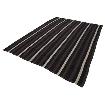 

240x310 Cm Brown Handmade Vintage Turkish Kilim Rug-8x10 Ft