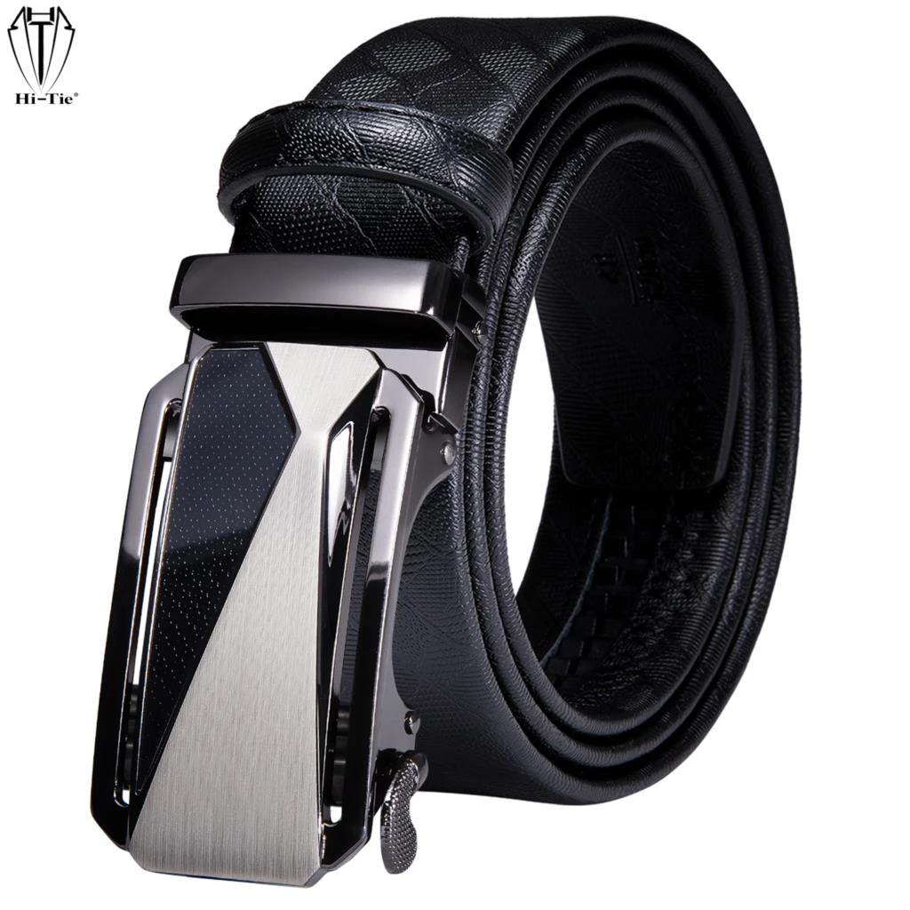 Men's Luxury Leather Automatic Buckle Waistband Belts Waist Strap 110cm-140cm 
