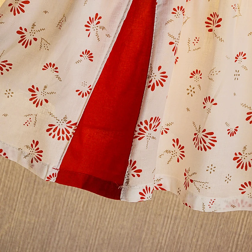 2020 Korean long-sleeved baby princess dress 1-2-3 year old baby dress spring and autumn new 3/4 sleeve Girls folk-custom