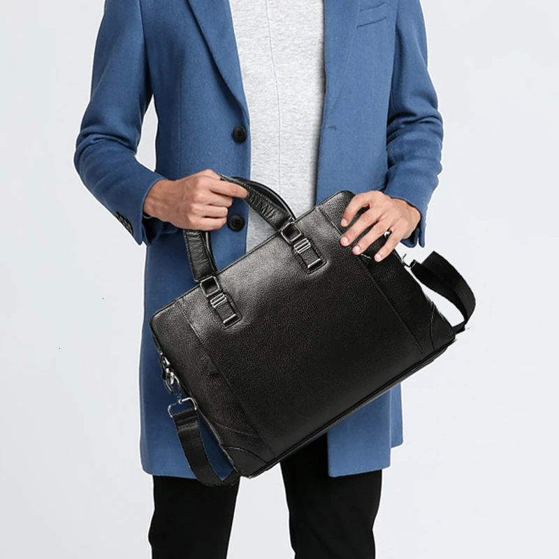 Мужской деловой портфель, кожаный портфель, папки, сумки для ноутбука, кожаный портфель, мужская сумка, Bolso Hombre