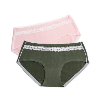 

3pcs Lot Japanese Style Lace Seamless Underwear Women Ultra Stretch Breathable Solid Color Mid Waist Cotton Briefs